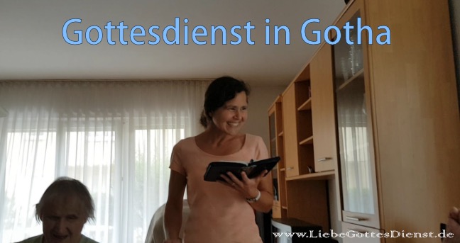 Dana predigt in Gotha